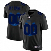 Nike Indianapolis Colts Customized Men's Team Logo Dual Overlap Limited Jersey Black